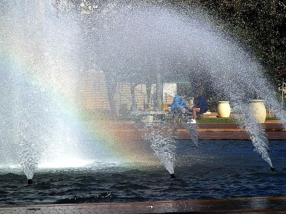 veľký, fontána, Balboa, park