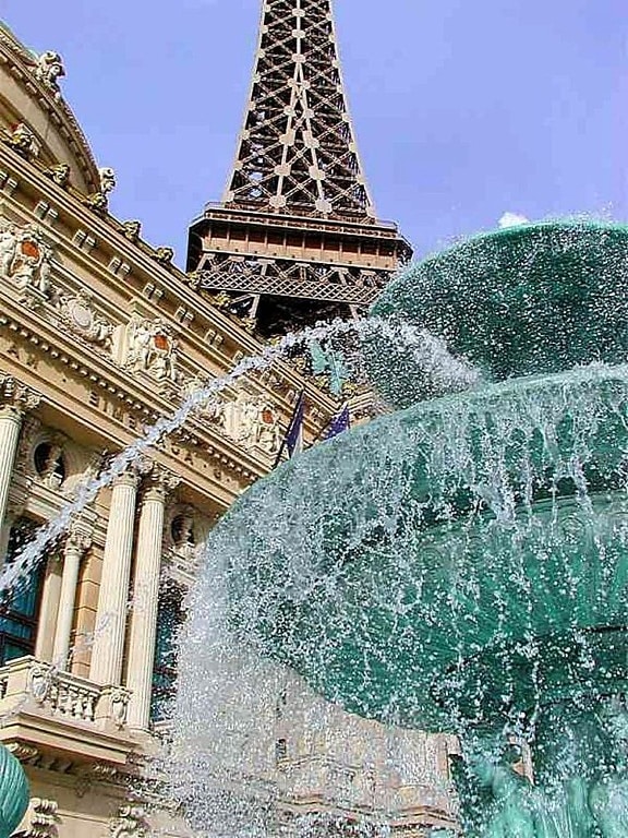 fountains, Eiffel, towers