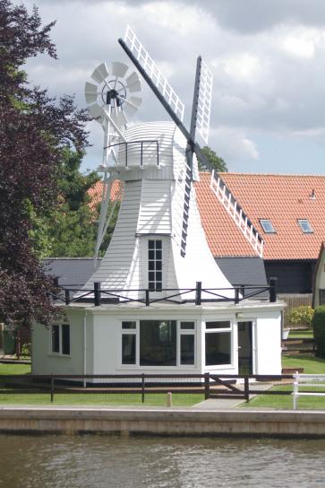 house, style, windmill