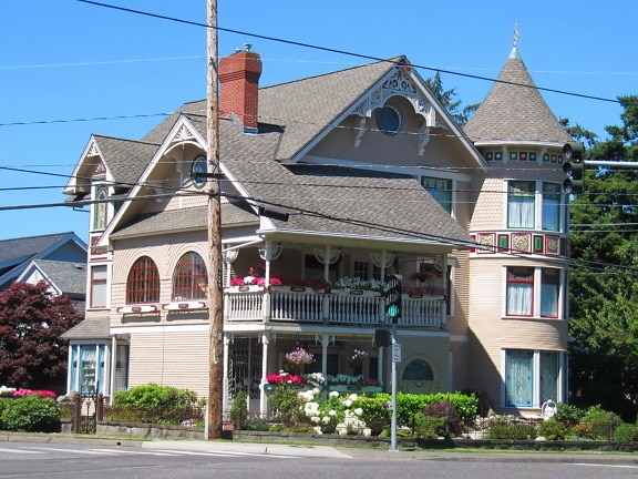 traditional, wooden, house, Bellingham