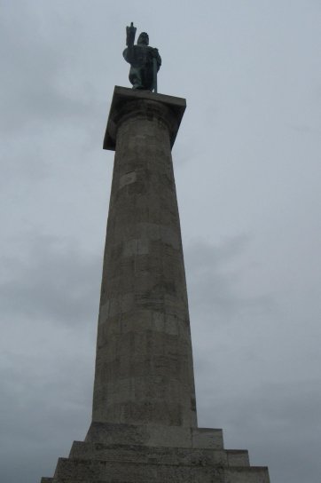 duże, statua, Belgradzie, Kalemegdan, park