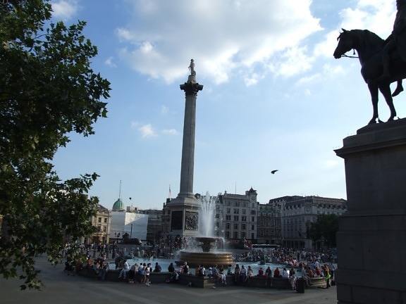 Nelsons, stĺpec, Trafalgar, square, London