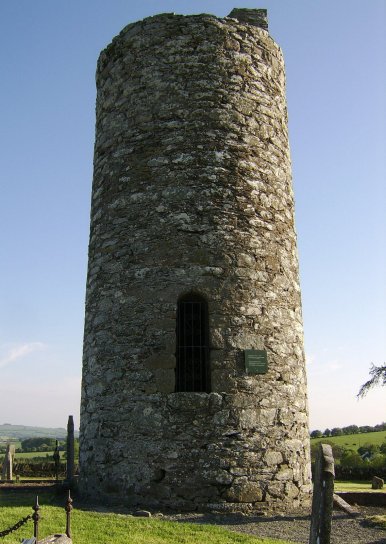 door, part, Irish, round, tower, old, kilcullen