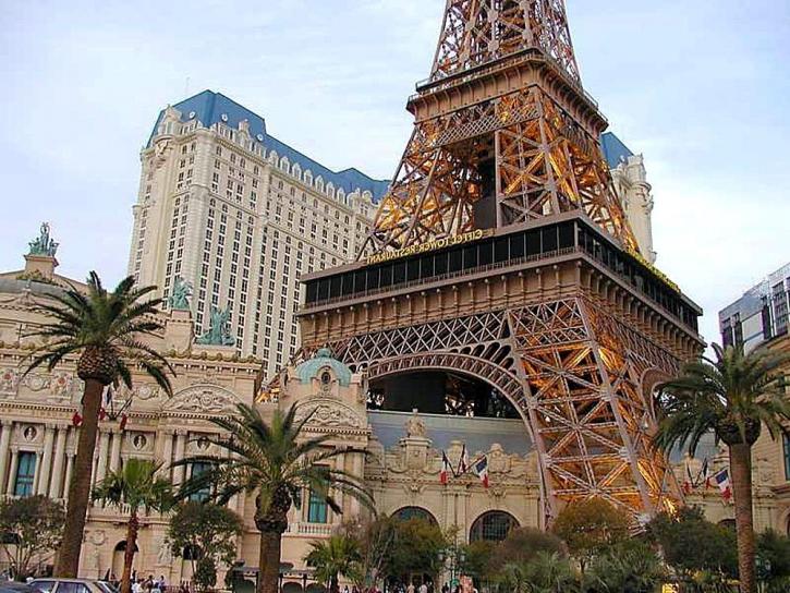 Eiffel, věže, Vegas, Paříž