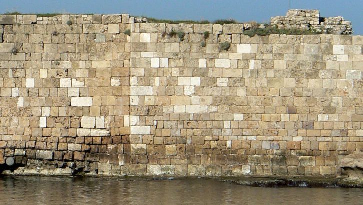 Byblos, fort, Wand