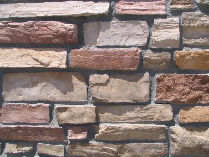 sten, væg, up-close, mursten