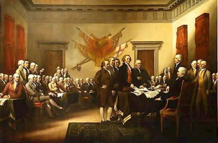 Джон Trumbull, Декларация, независимость