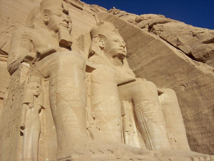 Simbel, patung, Mesir