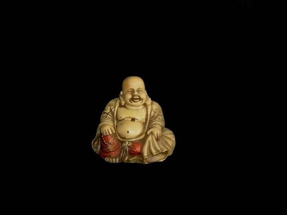 Buddha, guld, sttue