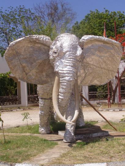 elefant, statuen
