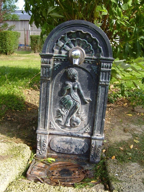 monumento de bronze, antigo,
