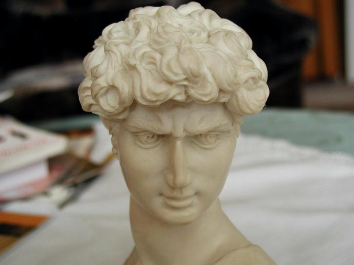 roman, emperor, statue, head