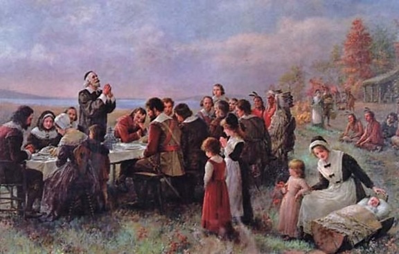 Thanksgiving, brownscombe