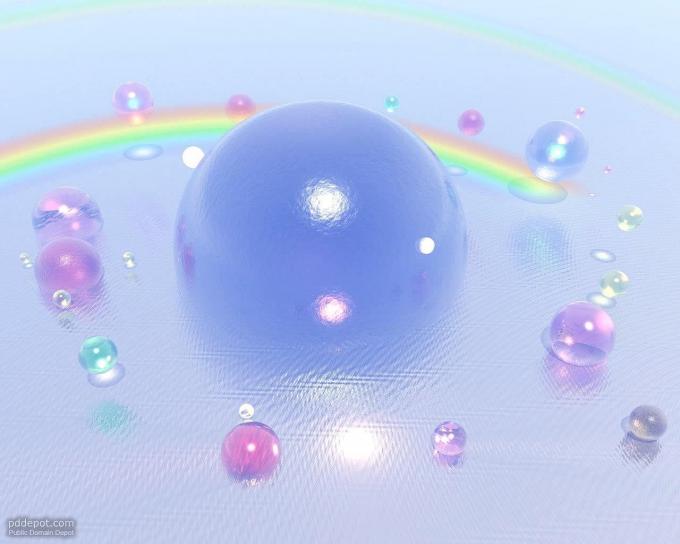 пузырь, 3d, компьютер, искусство