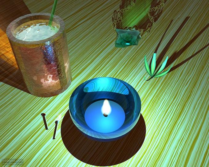 candle, work, objects