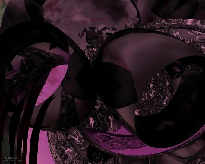 Abstrakt kunstnerisk grafikk av med nyanser av mørke lilla farger