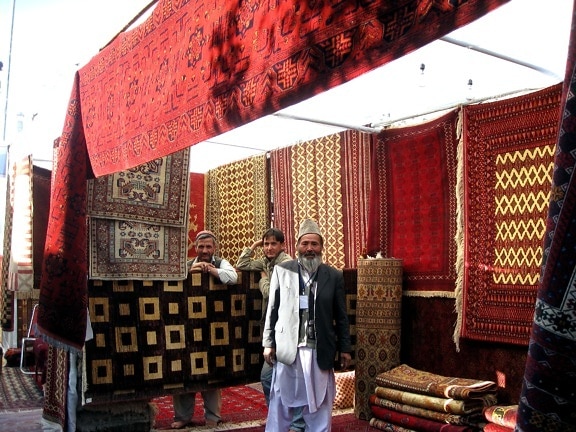 second, annual, carpet, fair, held, Kabul, showcased, best, carpets, rugs, handicrafts