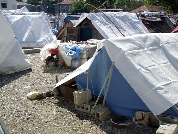 makeshift, housing, facilities, earthquake