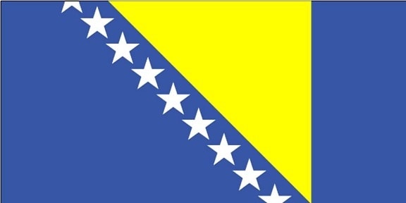 bandeira, Bósnia, Herzegovina