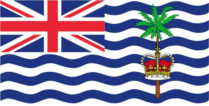 bandera, británico, indio, océano, territorio
