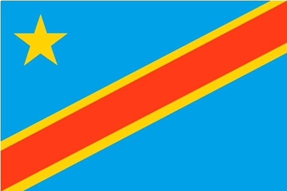 flag, Demokratiske Republik Congo