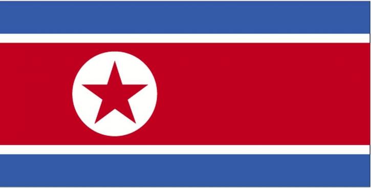 bandeira, Coreia do Norte