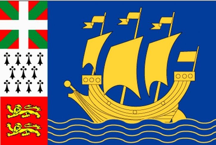 bandera, San Pedro y Miquelón