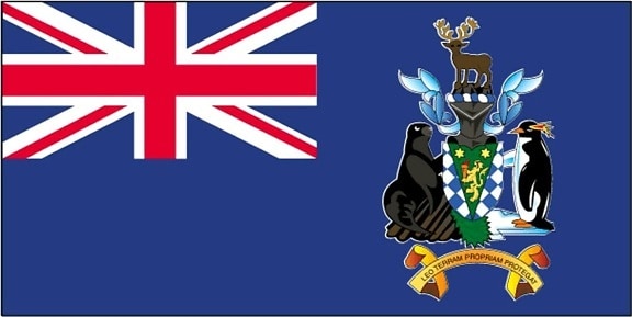 flag, South Georgia, South Sandwich islands