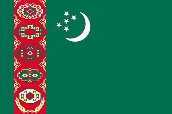 flag, Turkmenistan