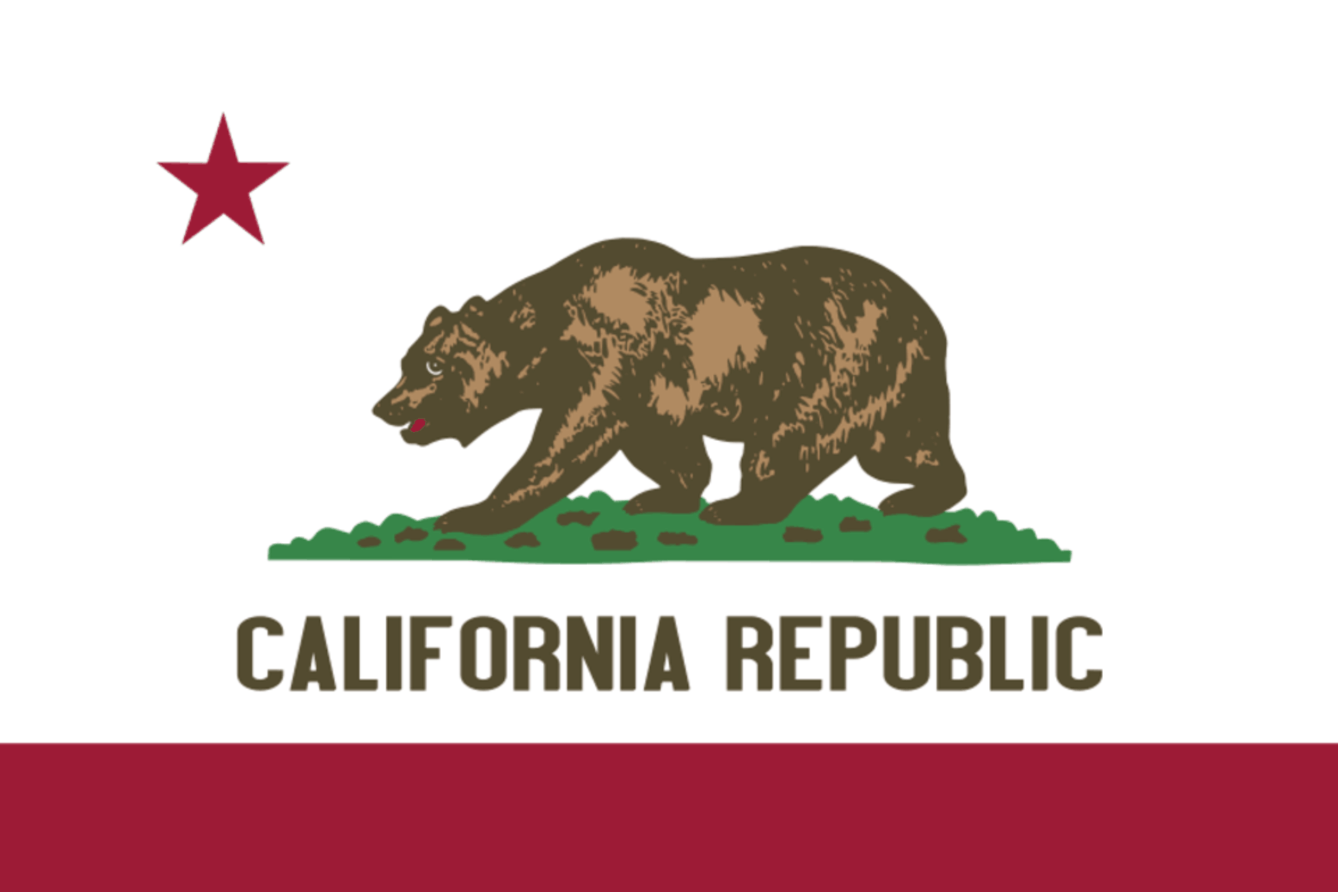 Free picture state flag, California, republic