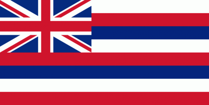 bandera del estado, Hawaii