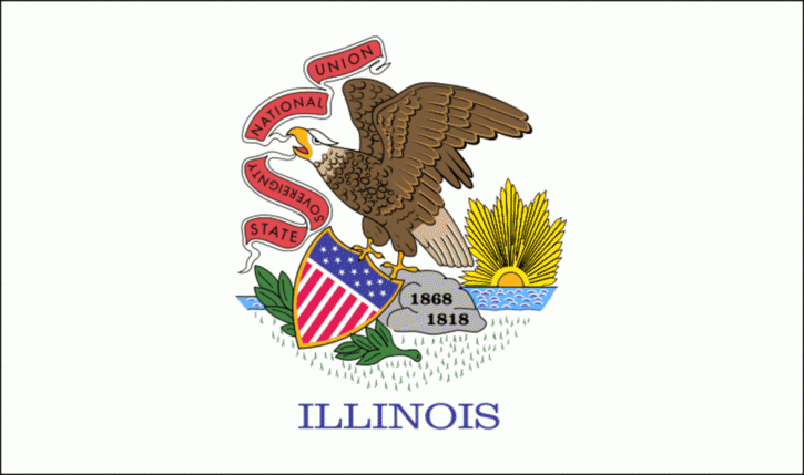 štát vlajky, Illinois