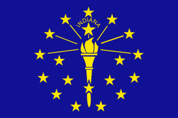 bandera del estado, Indiana