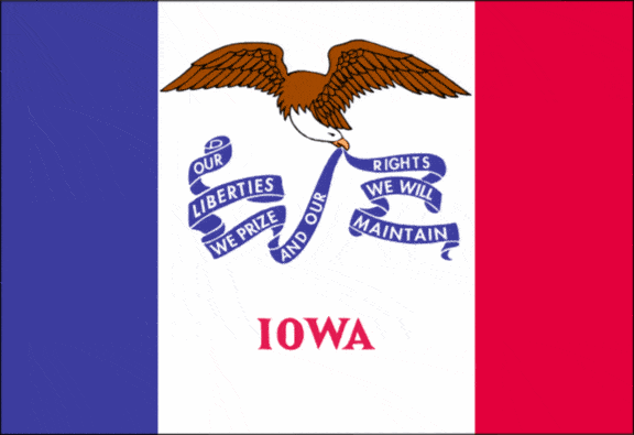 štát vlajky, Iowa