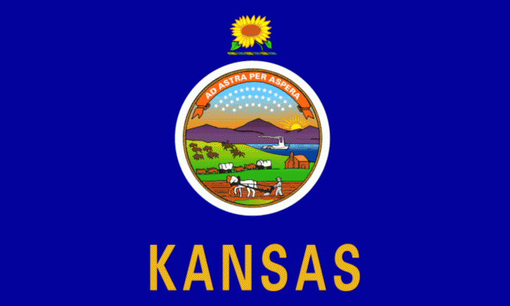 állami zászló, Kansas