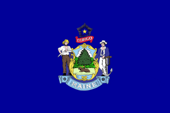drapeau d'état, Maine