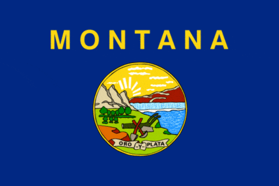 drapeau d'état, Montana