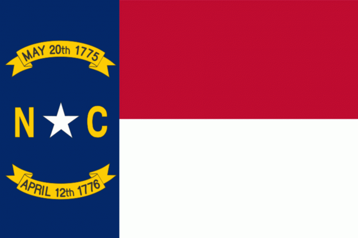 Bandeira do estado, North Carolina