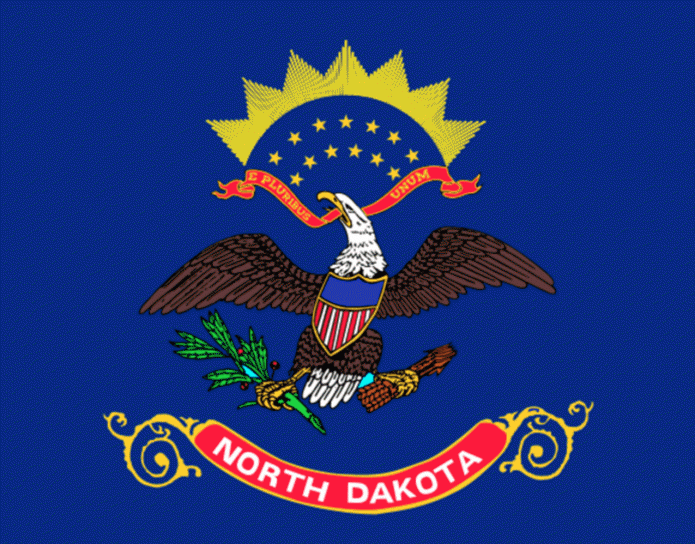 drapeau d'état, du Nord, Dakota
