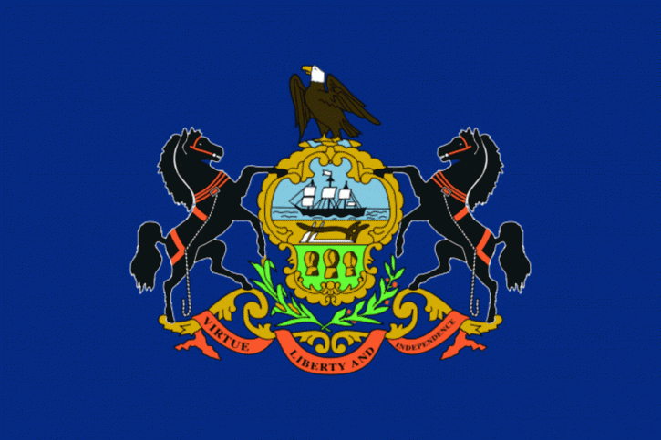 bandera del estado, Pennsylvania