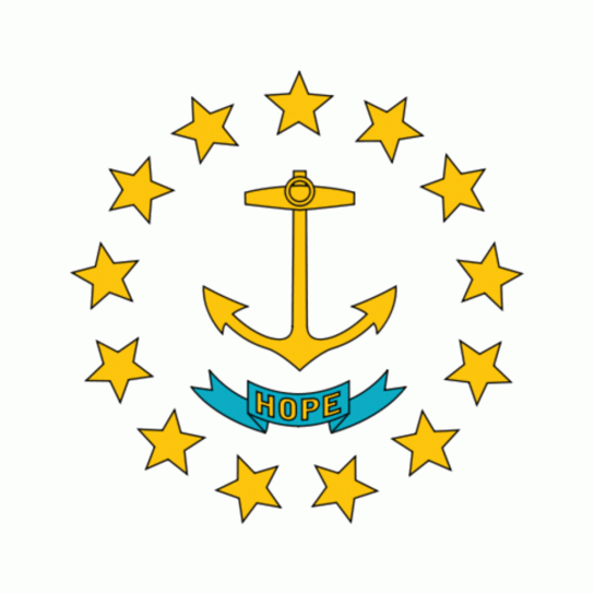 drapeau d'état, Rhode, île