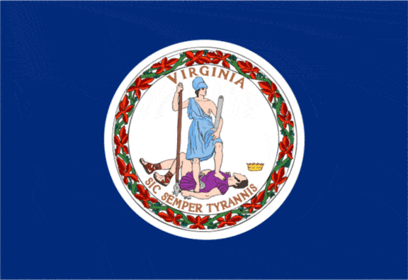 állami zászló, Virginia