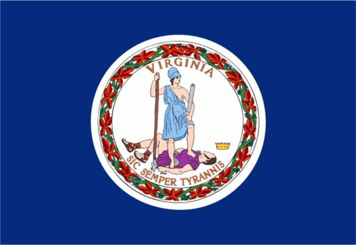 drapeau d'état, Virginia