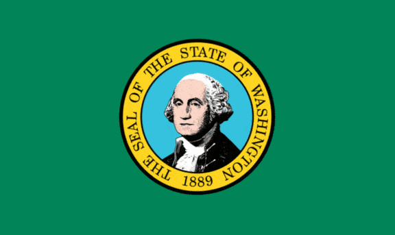 drapeau d'état, Washington