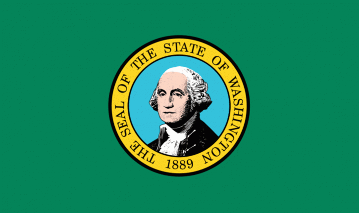 Drapelul de stat, Washington