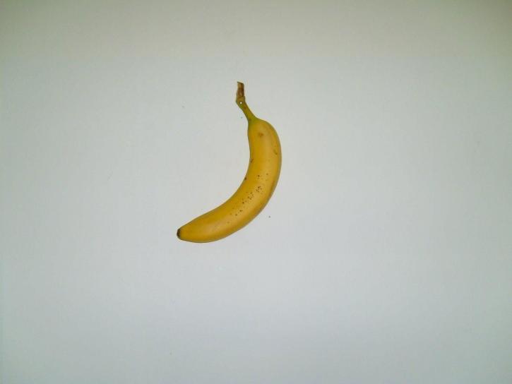 banaan, fruit, witte achtergrond