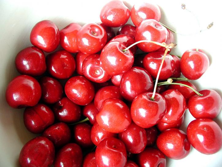 Cherry, červené, sladké, ovocie