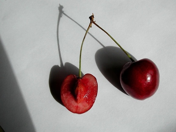 cherry, sliced, fruit