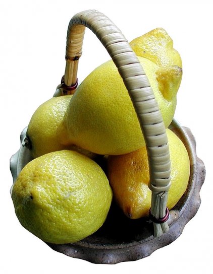 lemons, basket