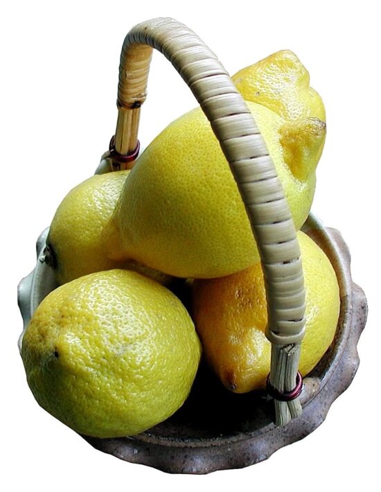 lemons, basket